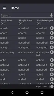 English Verbs Regular and Irr android App screenshot 1